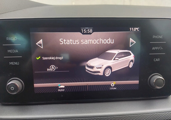 Skoda Kamiq cena 75900 przebieg: 64280, rok produkcji 2019 z Wieliczka małe 326